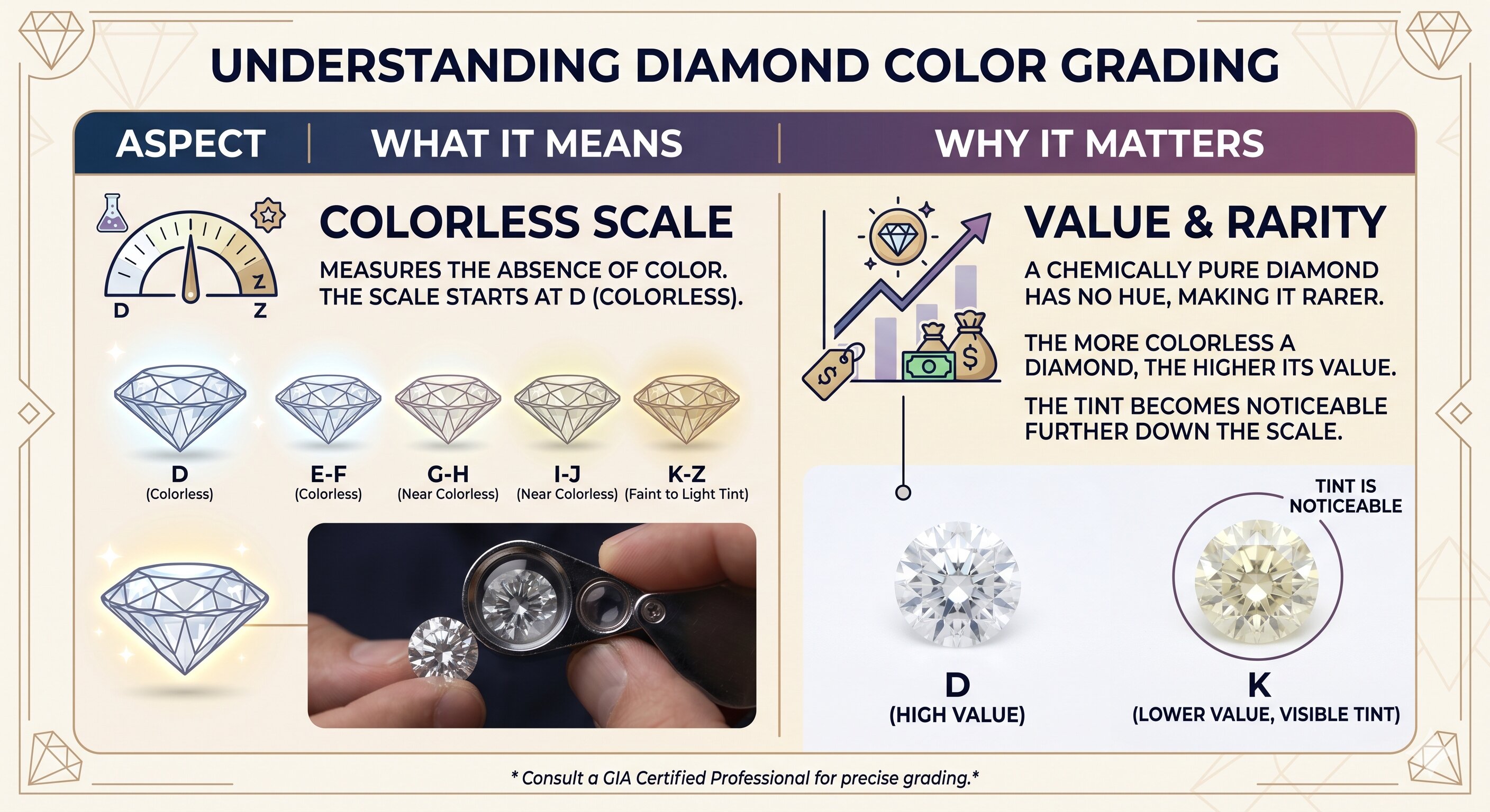 understanding diamond color grading